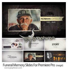 پروژه پریمیر اسلایدهای نمایش عکس مرحوم Funeral Memory Slides For Premiere Pro پروزه پریمیر اسلایدهای نمایش عکس مرحوم