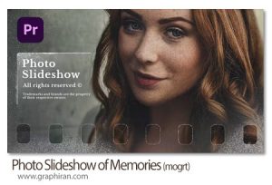 پروژه پریمیر اسلایدشو عکس رمانتیک و شیک Photo Slideshow of Memories پروژه پریمیر اسلایدشو عکس رمانتیک