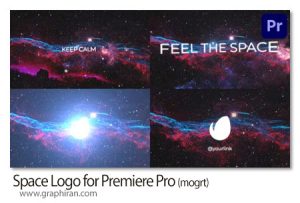 پروژه پریمیر لوگوموشن در فضا و کهکشان Space Logo for Premiere Pro پروژه پریمیر لوگوموشن در فضا و کهکشان