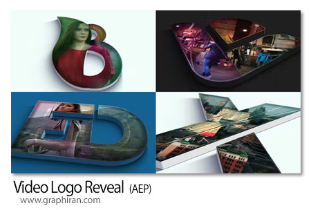 دانلود پروژه افترافکت نمایش ویدئو روی لوگو Video Logo Reveal