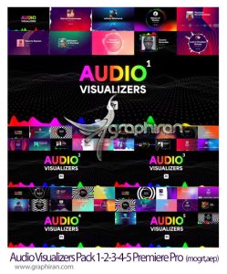 دانلود پک ویژوالایزر پریمیر Audio Visualizers Pack 1-2-3-4-5 for Premiere Pro دانلود پک ویژوالایزر پریمیر