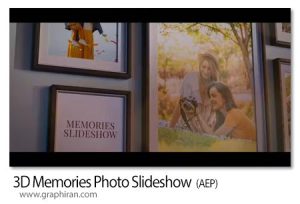 پروژه افترافکت اسلایدشو قاب عکس های خاطرات 3D Memories Photo Slideshow پروژه افترافکت اسلایدشو قاب عکس های خاطرات
