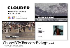 پروژه فاینال کات پکیج پخش زنده Clouder FCPX Broadcast Package پروژه فاینال کات پکیج پخش زنده