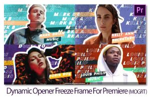 پروژه پریمیر فریز فریم داینامیک Dynamic Opener Freeze Frame For Premiere Pro پروژه پریمیر فریز فریم داینامیک