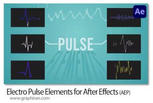 پروژه افترافکت المان های ضربان متحرک Electro Pulse Elements for After Effects پروژه افترافکت المان های ضربان متحرک