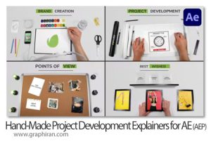 پروژه افترافکت توضیحات پروژه دست ساز Hand-Made Project Development Explainers for After Effects پروژه افترافکت توضیحات پروژه دست ساز