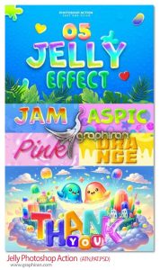 اکشن فتوشاپ افکت ژله Jelly Photoshop Action اکشن فتوشاپ افکت ژله Jelly Photoshop Action