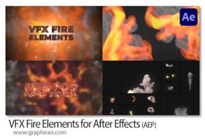 دانلود المان های VFX آتش افترافکت VFX Fire Elements for After Effects دانلود المان های VFX آتش افترافکت
