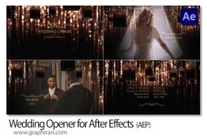 پروژه جدید افترافکت اوپنر عروسی Wedding Opener for After Effects پروژه جدید افترافکت اوپنر عروسی