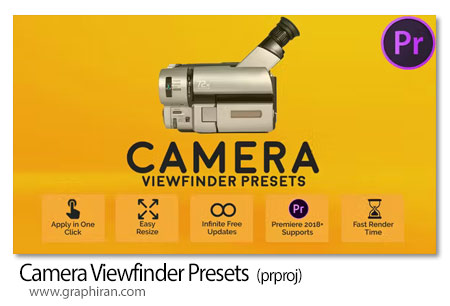 دانلود پک پریست پریمیر منظره یاب دوربین Camera Viewfinder Presets