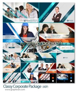 پروژه افترافکت معرفی شرکت و کارمندان Classy Corporate Package پروژه افترافکت معرفی شرکت و کارمندان