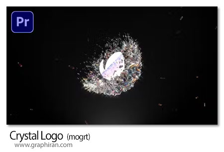 دانلود پروژه پریمیر لوگوموشن کریستال Crystal Logo