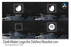 پروژه داوینچی ریزالو نمایش لوگو روی برکه تاریک Dark Water Logo for DaVinci Resolve پروژه داوینچی ریزالو نمایش لوگو روی برکه تاریک