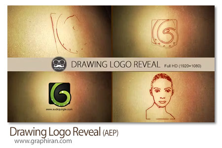 پروژه افترافکت کشیدن طرح لوگو Drawing Logo Reveal