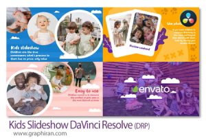 پروژه داوینچی ریزالو اسلایدشو کودکانه Kids Slideshow DaVinci Resolve پروژه داوینچی ریزالو اسلایدشو کودکانه