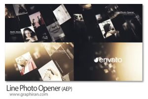 پروژه افترافکت اوپنر نمایش عکس روی خطوط Line Photo Opener پروژه افترافکت اوپنر نمایش عکس روی خطوط Line Photo Opener