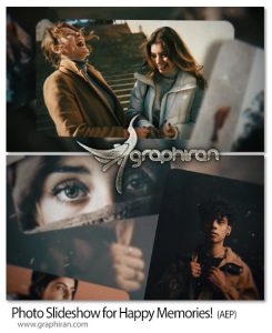 پروژه افترافکت اسلایدشو عکس حرفه ای Photo Slideshow for Happy Memories پروژه افترافکت اسلایدشو عکس حرفه ای