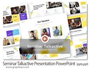 دانلود قالب پاورپوینت پرزنتیشن سمینار Seminar Talkactive Presentation PowerPoint دانلود قالب پاورپوینت پرزنتیشن سمینار