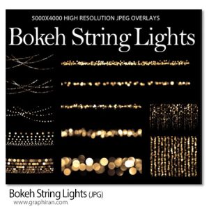 دانلود تصاویر پوششی ریسه نور بوکه Bokeh String Lights دانلود تصاویر پوششی ریسه نور بوکه