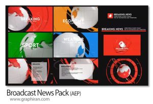 دانلود پروژه افترافکت پک پخش خبر Broadcast News Pack دانلود پروژه افترافکت پک پخش خبر Broadcast News Pack