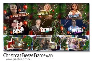 پروژه افترافکت فریز فریم کریسمس Christmas Freeze Frame پروژه افترافکت فریز فریم کریسمس