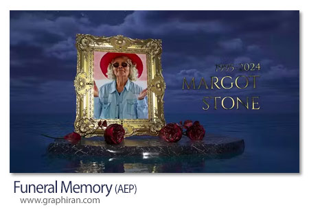 پروژه افترافکت اعلامیه تسلیت مراسم ترحیم Funeral Memory