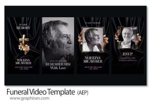 پروژه افترافکت استوری اینستاگرام ترحیم Funeral Video Template پروژه افترافکت استوری اینستاگرام ترحیم
