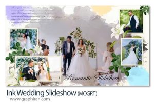 پروژه پریمیر عروسی طرح جوهر Ink Wedding Slideshow پروژه پریمیر اسلایدشو عروسی افکت جوهر