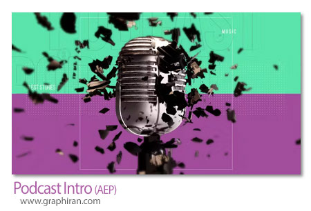 دانلود پروژه افترافکت اینترو پادکست Podcast Intro