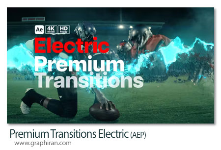 دانلود ترانزیشن های الکتریکی افترافکت Premium Transitions Electric