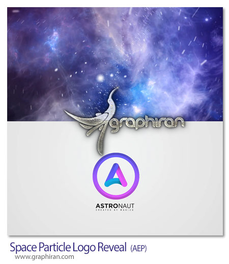 پروژه افترافکت لوگوموشن با ذرات فضایی Space Particle Logo Reveal