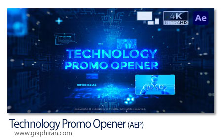 پروژه افترافکت اوپنر پروموشن تکنولوژی Technology Promo Opener