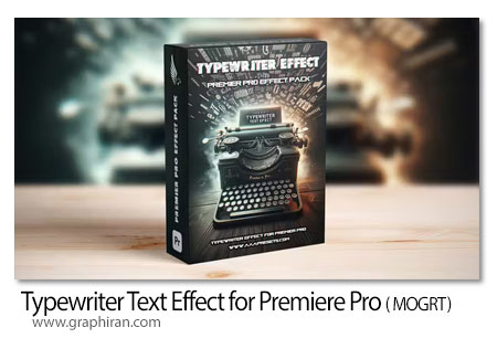 دانلود افکت تایپ ماشین تحریر پریمیر Typewriter Text Effect for Premiere Pro