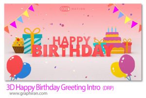 دانلود پروژه داوینچی تبریک تولد سه بعدی 3D Happy Birthday Greeting Intro دانلود پروژه داوینچی تبریک تولد سه بعدی 3D Happy Birthday Greeting Intro