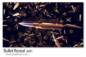 پروژه افترافکت لوگوموشن حرکت گلوله Bullet Reveal For After Effects پروژه افترافکت لوگوموشن حرکت گلوله Bullet Reveal