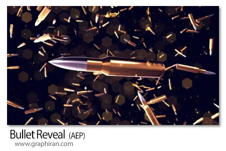 پروژه افترافکت لوگوموشن حرکت گلوله Bullet Reveal