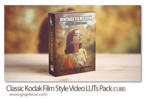 دانلود پک لات فاینال کات رنگ کداک فیلم سینمایی قدیمی Classic Kodak Film Style Video LUTs Pack دانلود پک لات فاینال کات رنگ کداک فیلم سینمایی قدیمی