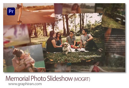 دانلود پروژه پریمیر اسلایدشو عکس خاطرات Memorial Photo Slideshow