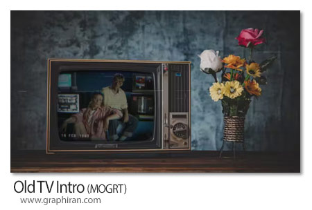 پروژه پریمیر اینترو تلویزیون قدیمی Old TV Intro
