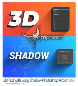2 اکشن فتوشاپ سه بعدی سازی و ساخت سایه 3D Text with Long Shadow Photoshop Action 2 اکشن فتوشاپ سه بعدی سازی و ساخت سایه 3D Text with Long Shadow Photoshop Action