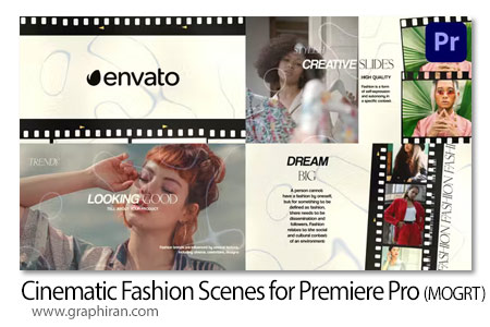 پروژه پریمیر اسلایدهای مد و فشن سینمایی Cinematic Fashion Scenes for Premiere Pro