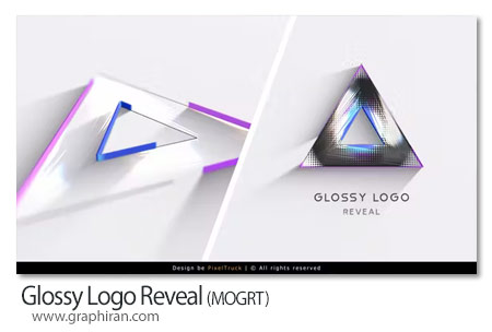 دانلود پروژه پریمیر لوگوموشن براق و صیقلی Glossy Logo Reveal