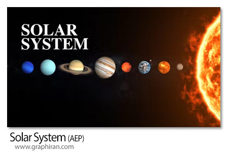 دانلود پروژه افترافکت منظومه شمسی Solar System