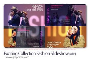 پروژه افترافکت اسلایدشو کالکشن لباس بوتیک Exciting Collection Fashion Slideshow پروژه افترافکت اسلایدشو فشن کالکشن لباس Exciting Collection Fashion Slideshow