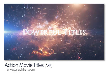 پروژه افترافکت تایتل های اکشن فیلم Action Movie Titles