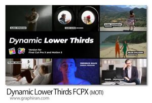 پروژه فاینال کات زیرنویس های داینامیک Dynamic Lower Thirds FCPX پروژه فاینال کات زیرنویس های داینامیک Dynamic Lower Thirds FCPX