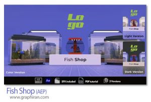 پروژه افترافکت تیزر فروشگاه آکواریوم Fish Shop پروژه افترافکت تیزر فروشگاه آکواریوم Fish Shop