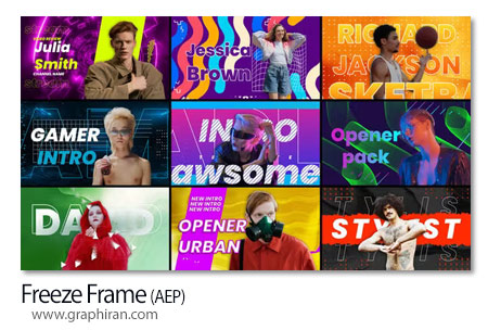 پروژه افتر افکت فریز فریم جدید Freeze Frame