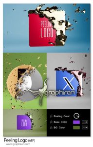 پروژه افترافکت کنده شدن پوست لوگو Peeling Logo پروژه افترافکت کنده شدن پوست لوگو Peeling Logo