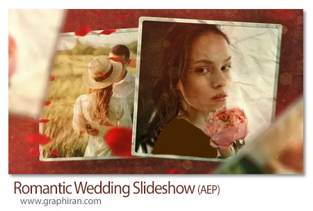 پروژه افترافکت اسلایدشو عروسی رمانتیک Romantic Wedding Slideshow